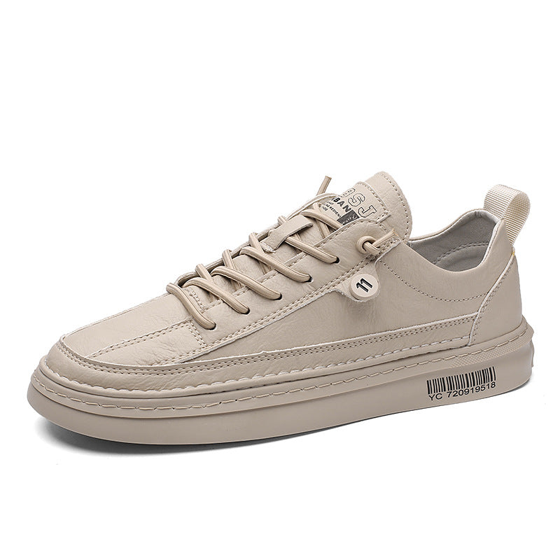 Autumn New Men's Versatile Korean-Style Sneakers, Comfortable and Lightweight Wholesale Casual Pu Men's Shoes, Trendy Brand