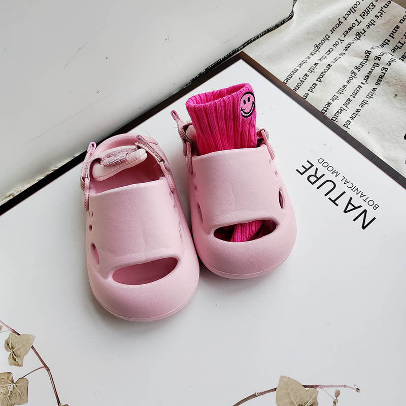 Children's Sandals Men and Women's Children Wading Baotou Waterproof Hole Beach Shoes Sports Outdoor Slippers