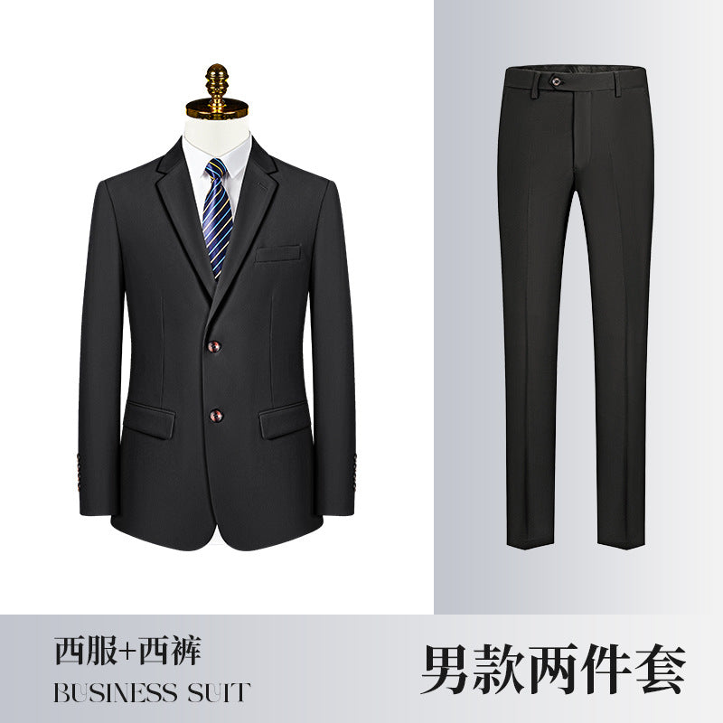 Business Wear Men's and Women's Same-style Suit Autumn and Winter Fashion Slim-fit Business Suit Women's Pants Vest Dress
