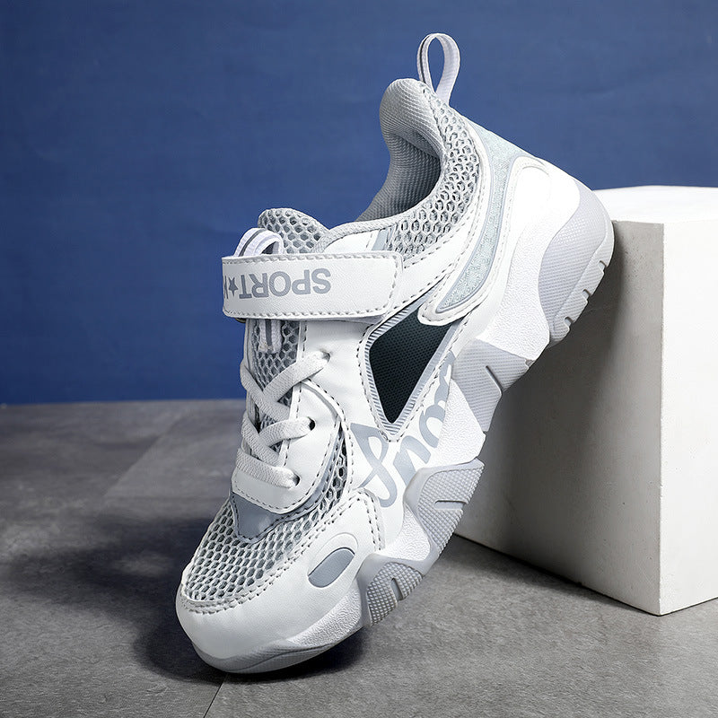 Boys' Sports Shoes 2025 Summer New Breathable Hollow Frame Shoes Versatile Casual Sports Shoes for Middle and Large Children Wholesale