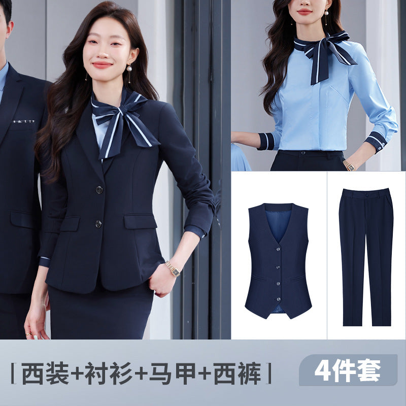 Toni Suit Self-Designed Factory Professional Attire Men's and Women's Suits Professional Attire Temperament Formal Wear Cross-Border Formal Wear Wholesale Dropshipping