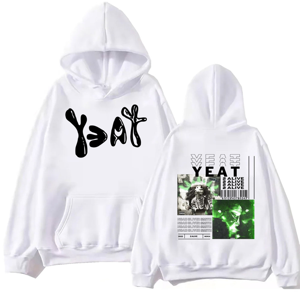 Yeat 2093 Hoodie Harajuku Hip Hop Pullover Tops Sweatshirt m