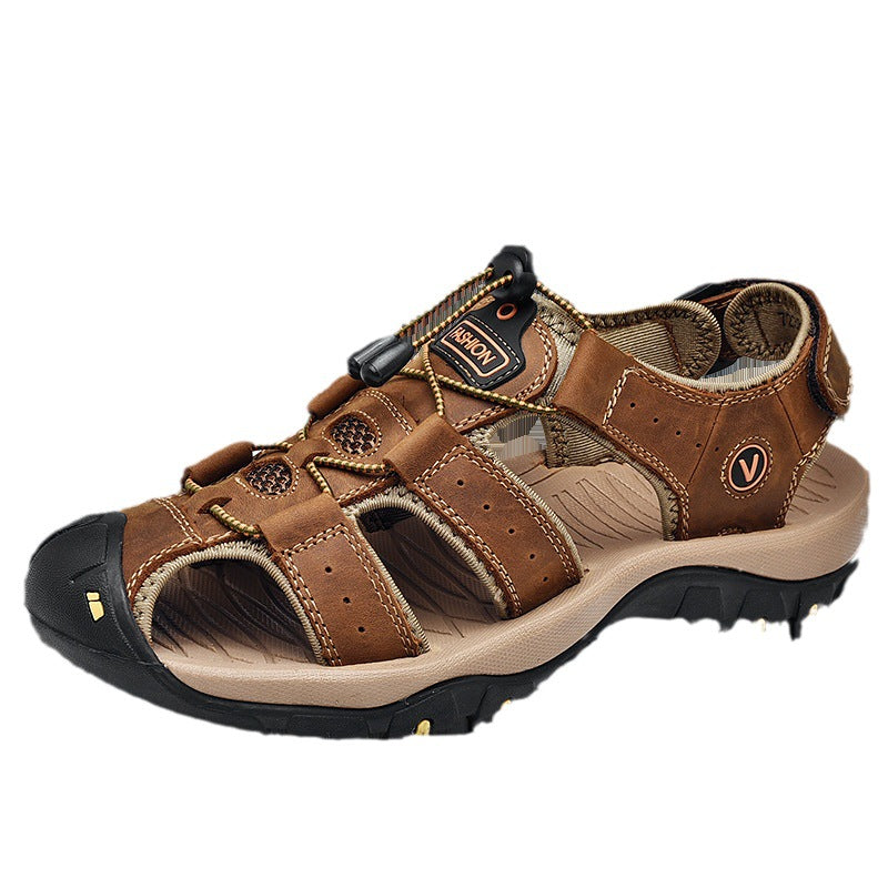 Men's shoes 2023 outdoor sports closed toe casual sandals cross-border plus size summer new breathable wear-resistant beach sandals