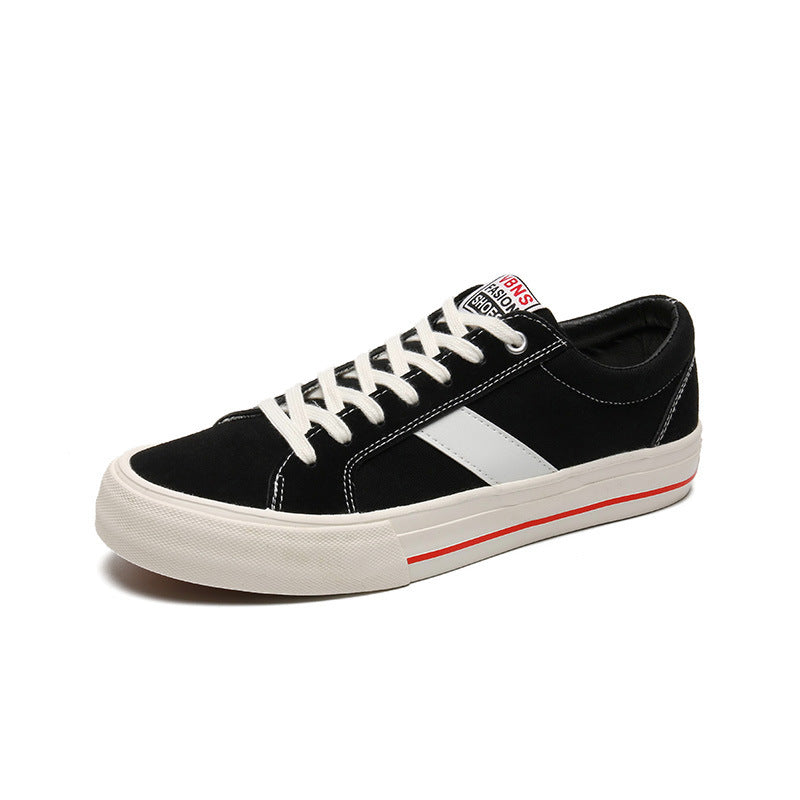 Spring and Autumn Retro Couple's Sneakers New Breathable Canvas Shoes Men's Trendy Casual Shoes Men's Skateboard Shoes Men's - Clear