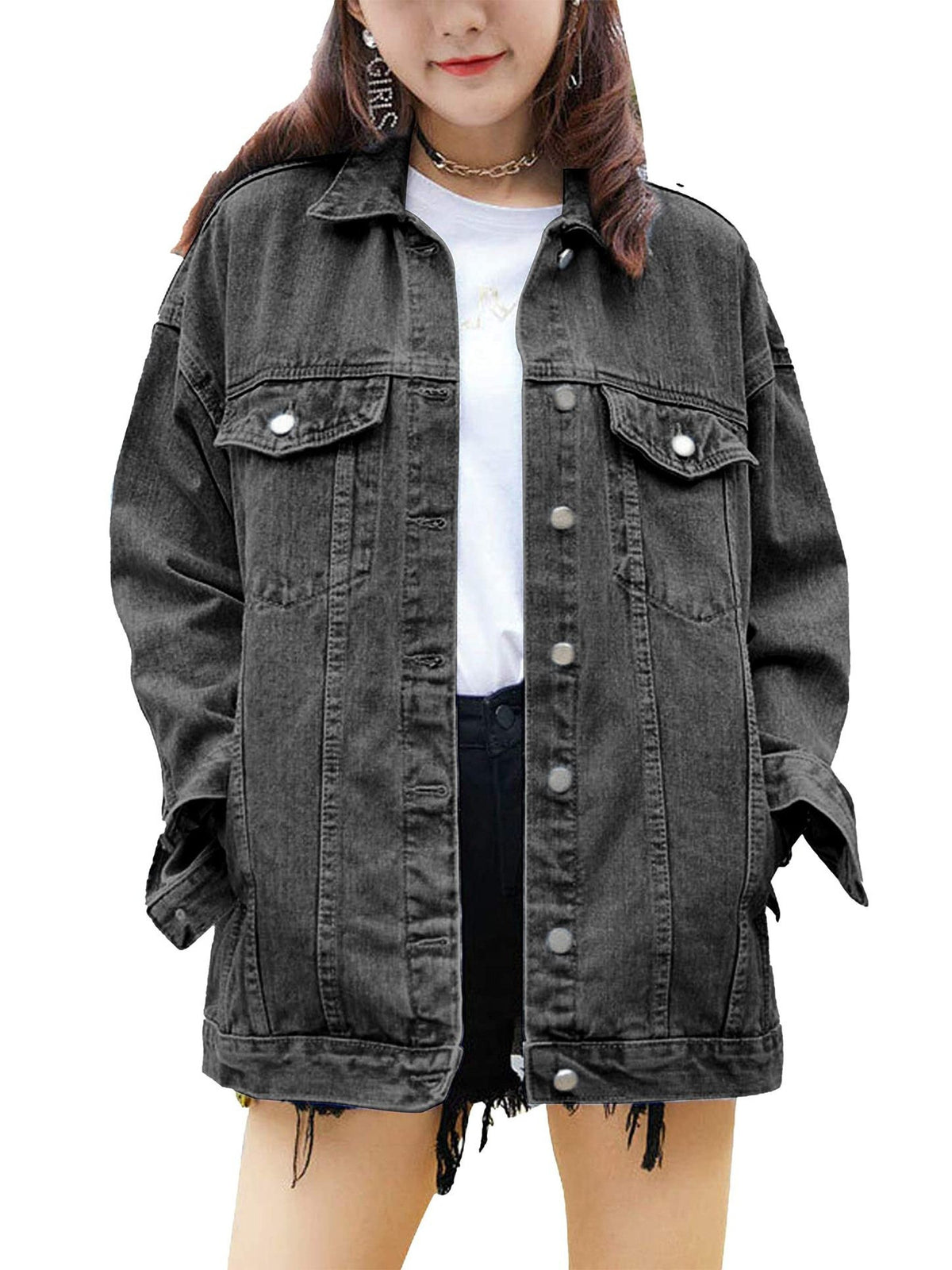 AliExpress cross-border European and American foreign trade women's clothing Amazon spring and autumn new Denim coat women's jacket long sleeve top
