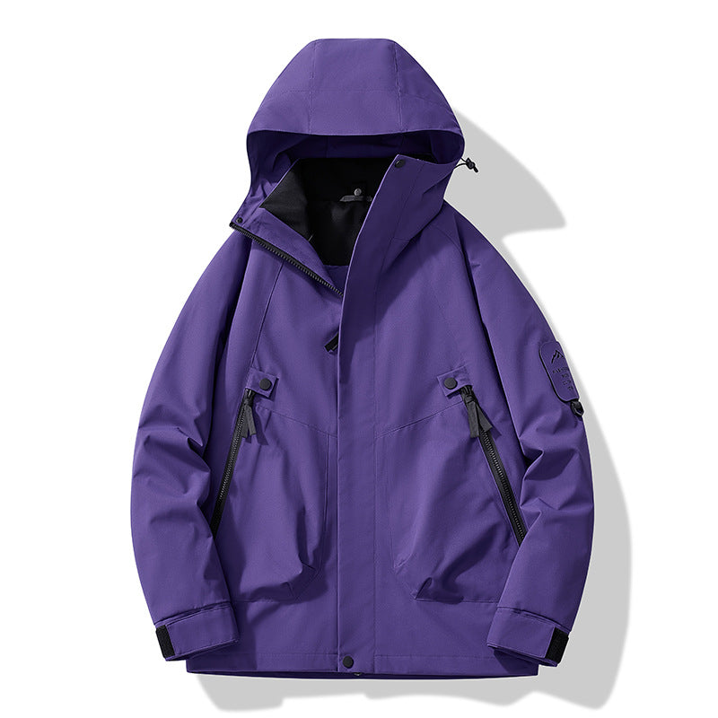 Jacket for Autumn and Winter, 25 Styles of Warm Coats, Windproof and Waterproof Outdoor Jackets, Detachable Two-Piece Set, Couple's Hiking Clothing