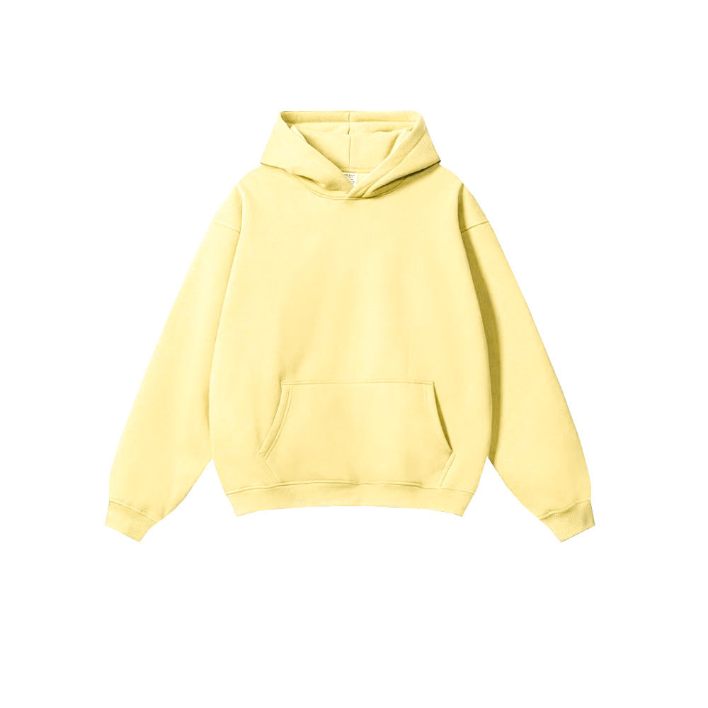 Tide brand men's clothing 2024 autumn and winter youth loose leisure tide brand 450G terry sweater men's hooded men's sweater