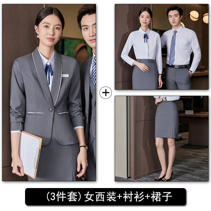 Professional Vest Suit Suit Female Property Jewelry Hotel Ktv Front Desk Receptionist Beautician Work Clothes