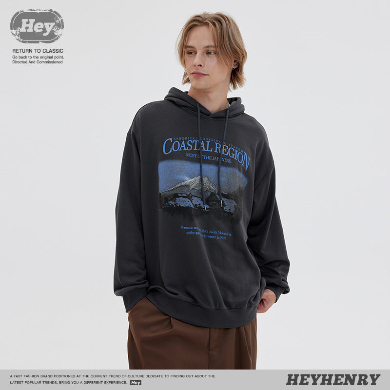 HeyHenry 2022 Autumn New hooded sweater couple wear trendy loose casual hoodie top coat