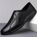 2025 New Casual Loafers Leather Shoes Men's Autumn Genuine Leather Breathable Business Formal Men's Shoes Soft Sole Beanie Shoes
