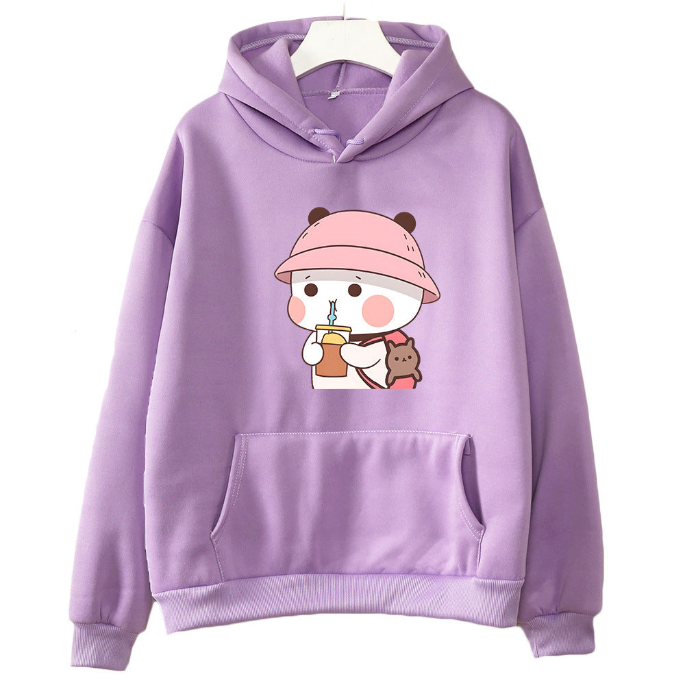 Bubu and Dudu Cute Cartoon Hoodies Graphic Sweatshirts Winter