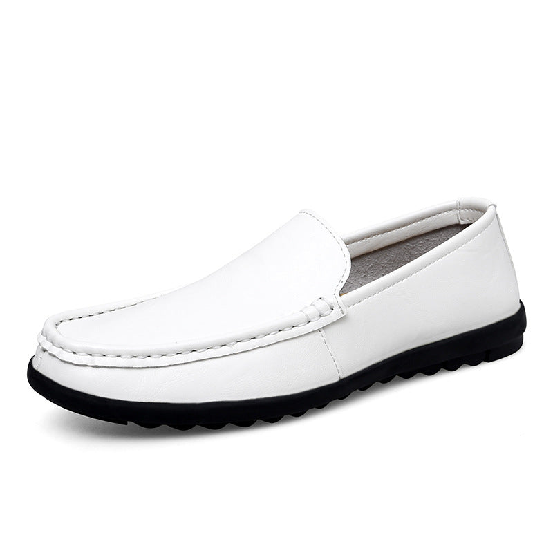 2026 Men's Trendy Loafers Slip-On Driving Shoes Autumn British Style Casual Leather Shoes Men's Internet Celebrity Shoes