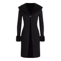 Cross-Border 2024 Autumn and Winter New Style Fur Collar Pure Color Fashionable Slim Fit Cardigan Knitwear Casual Top Windbreaker