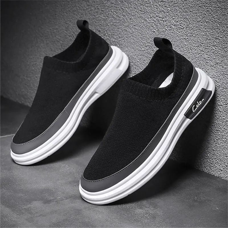 2023 Summer New Men's Shoes Mesh Casual Shoes Soft Sole Non-slip Sneakers Men's Breathable Board Shoes Men's Canvas Shoes