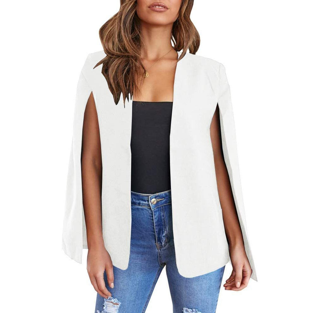 2022 European and American Women's Shawl Jacket Amazon Explosions Cloak Vest Small Suit Multicolor Spot Hair