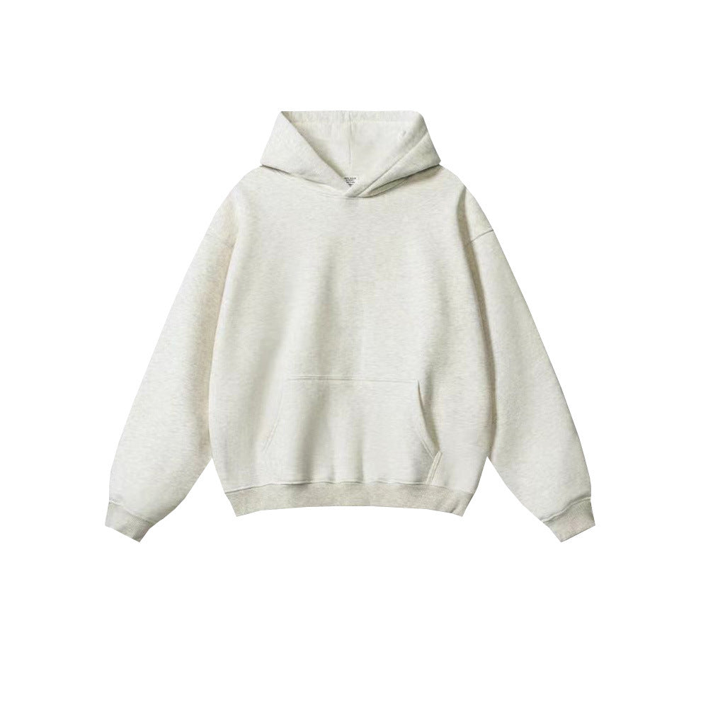 Tide brand men's clothing 2024 autumn and winter youth loose leisure tide brand 450G terry sweater men's hooded men's sweater