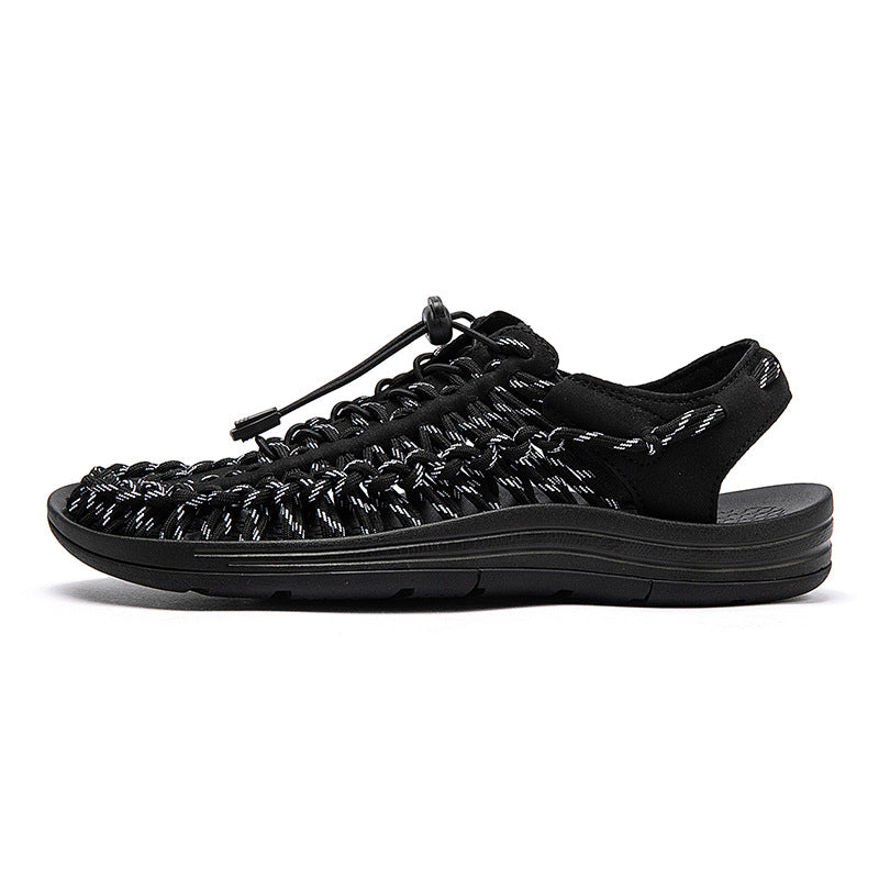 Cross-border Men's Sandals 2024 Summer New Trendy Casual Sandals Men's Fashion Trendy Casual Beach Women's Shoes
