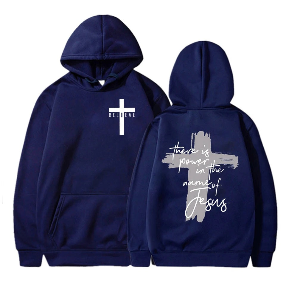 Women/Men Christian Faith Essential Hoodies There Is Power I