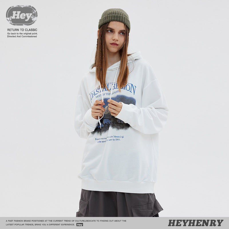 HeyHenry 2022 Autumn New hooded sweater couple wear trendy loose casual hoodie top coat