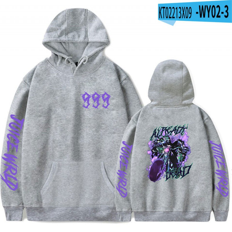 [Cross Border Code] Hot Print Juice WRLD Black Hoodies Men Hoodie