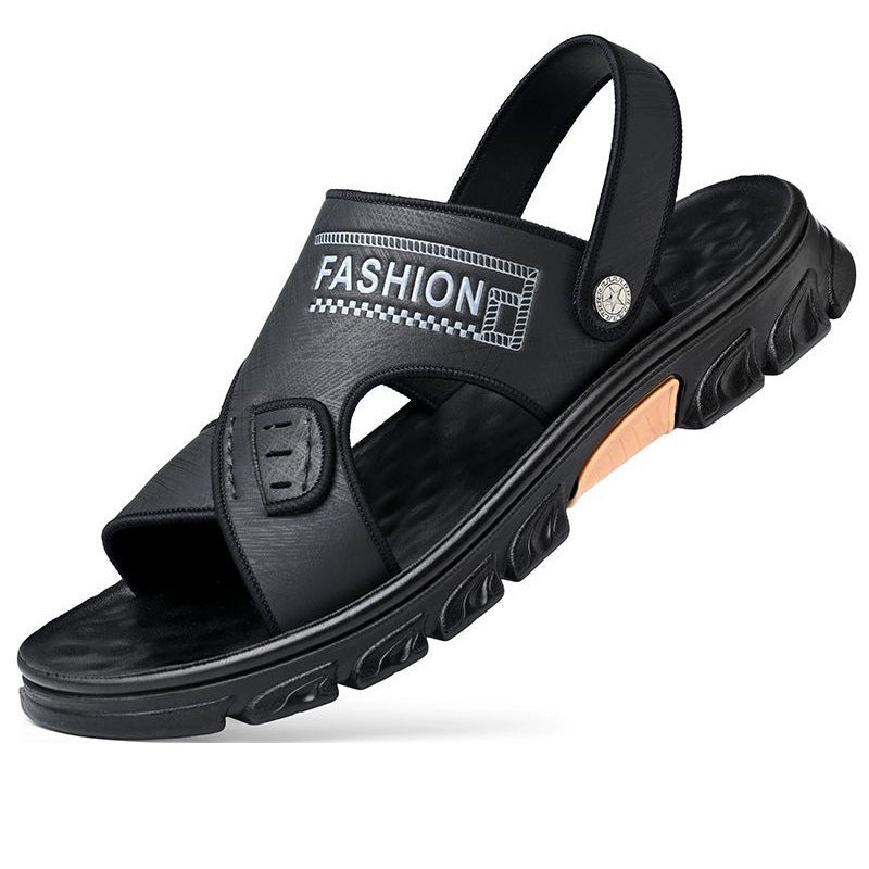 Men's Sandals Summer New Soft Bottom Soft Surface Casual Beach Shoes Outdoor Dual-use Sandals and Slippers Men's All-match Work Shoes