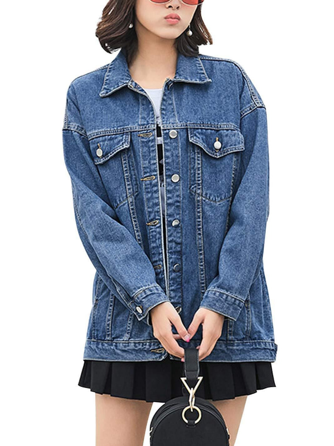 AliExpress cross-border European and American foreign trade women's clothing Amazon spring and autumn new Denim coat women's jacket long sleeve top