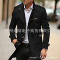 Independence War New European Size Men's Single-Breasted Windbreaker Jacket Outdoor