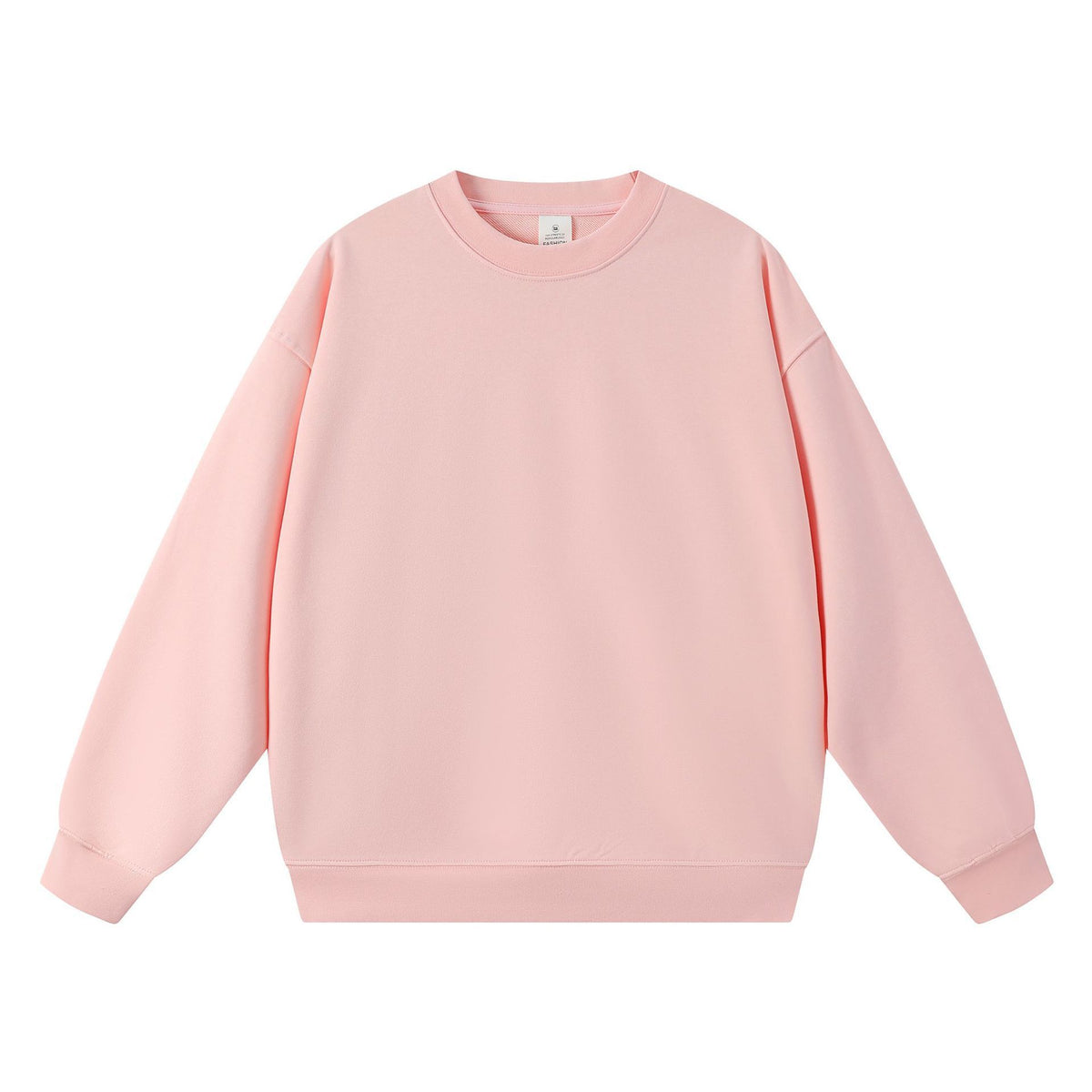 Trendy Brand Heavyweight 400g Terry Crewneck Sweatshirt Couple Pullover Autumn and Winter Thickened Coat Solid Color Loose Unisex Top