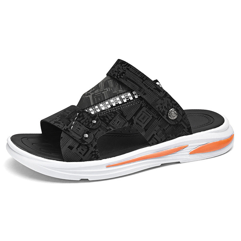 Sandals Spring New Versatile Driving Casual Student Sandals Men's Outdoor Trendy Wear-Resistant Sports Men's Slippers