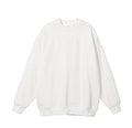 2023 autumn new round neck sweater fashion brand solid color pullover men's sweater loose fleece-lined men's couple sweater