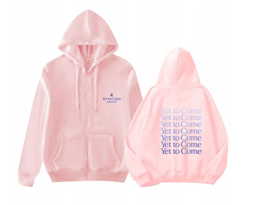Yet To Come in BUSAN Youth League Busan Concert with Zipper Sweater Hoodie