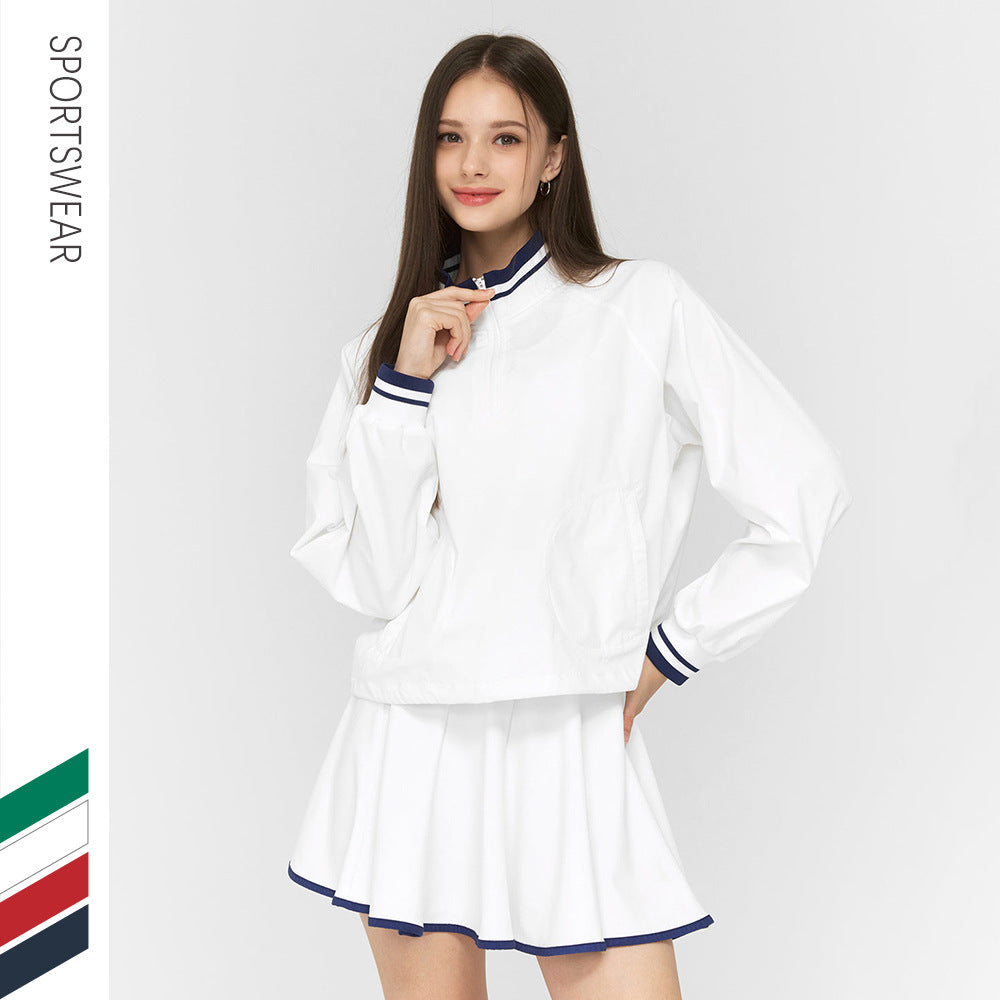 Cross-Border New Tennis Skirt Suit Women's Sportswear Two-Piece Outdoor Running Casual Yoga Suit Ready for Sale