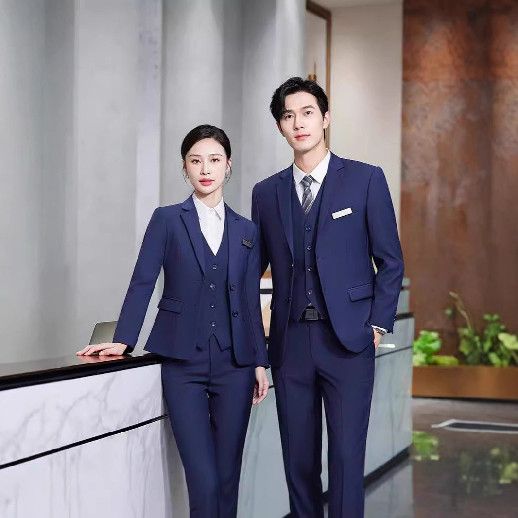 Professional Suit suit Business New Professional Suit Sales Office Work Clothes Dress Four Seasons Same for Men and Women