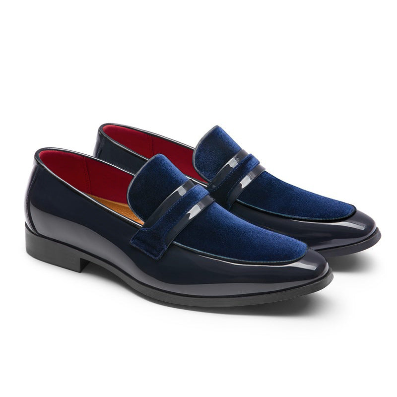 Men's Shoes, New Spring Leather Shoes, Business Men's Loafers, High-End Formal Leather Shoes, Men's Slip-On Black Wedding Shoes