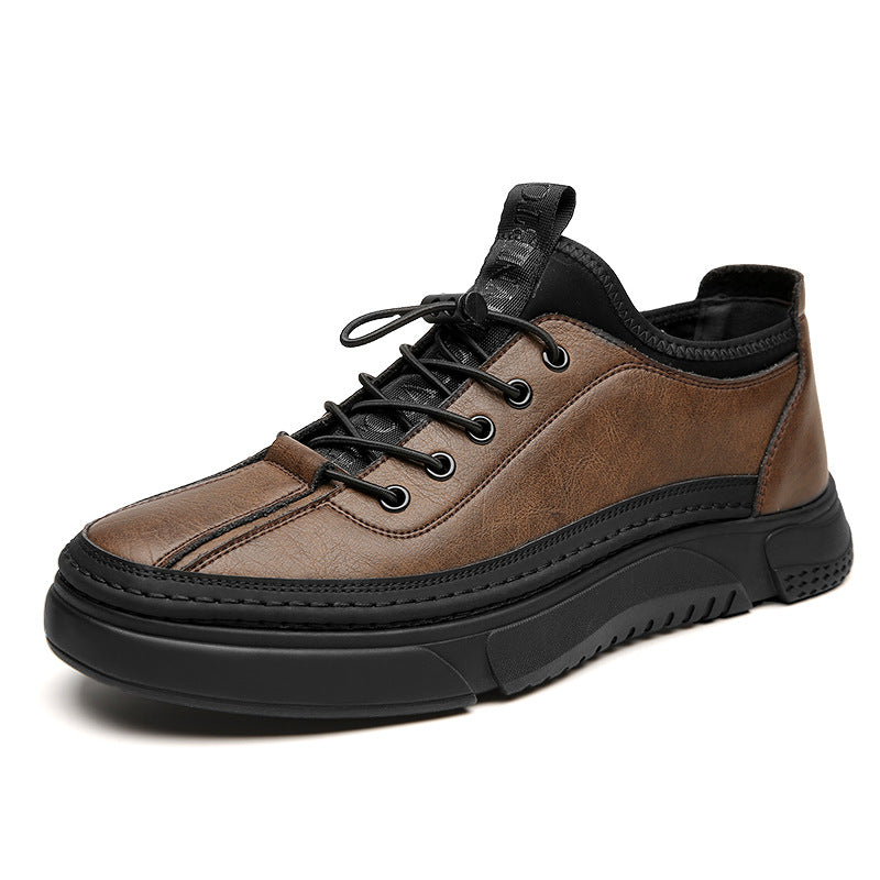 Spring/Summer New Casual Leather Shoes Men's Genuine Leather Sneakers Trendy Fashion Sports Men's Shoes Wholesale