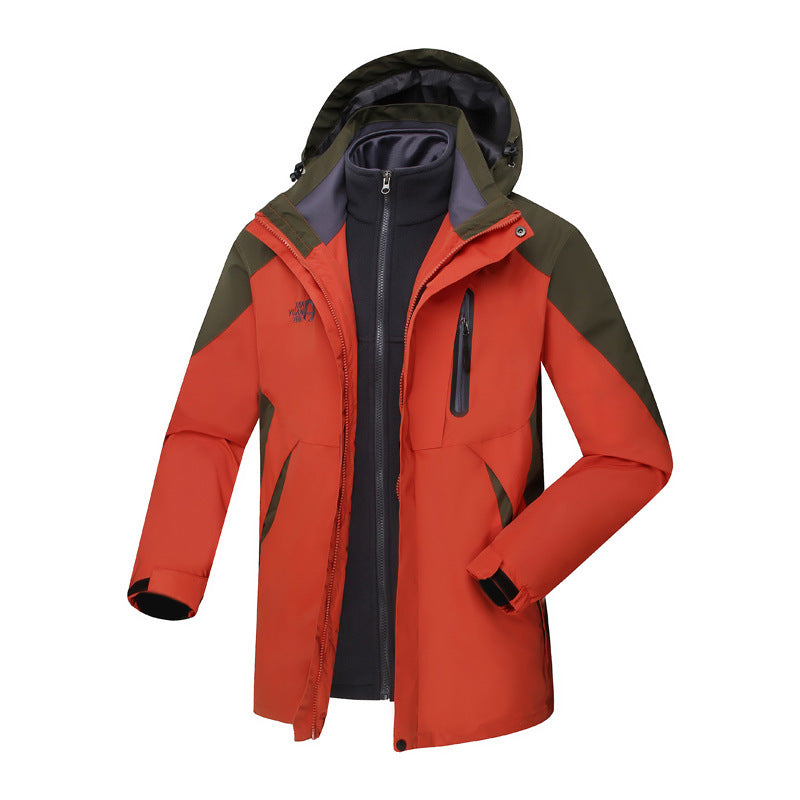 Xizang charge clothing three-in-one two-piece women's men's charge clothing outdoor leisure travel mountaineering clothing manufacturers