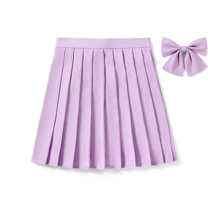 High Waist Pleated Skirt Pleated Skirt Class Uniform Performance Chorus Men and Women Short Skirt