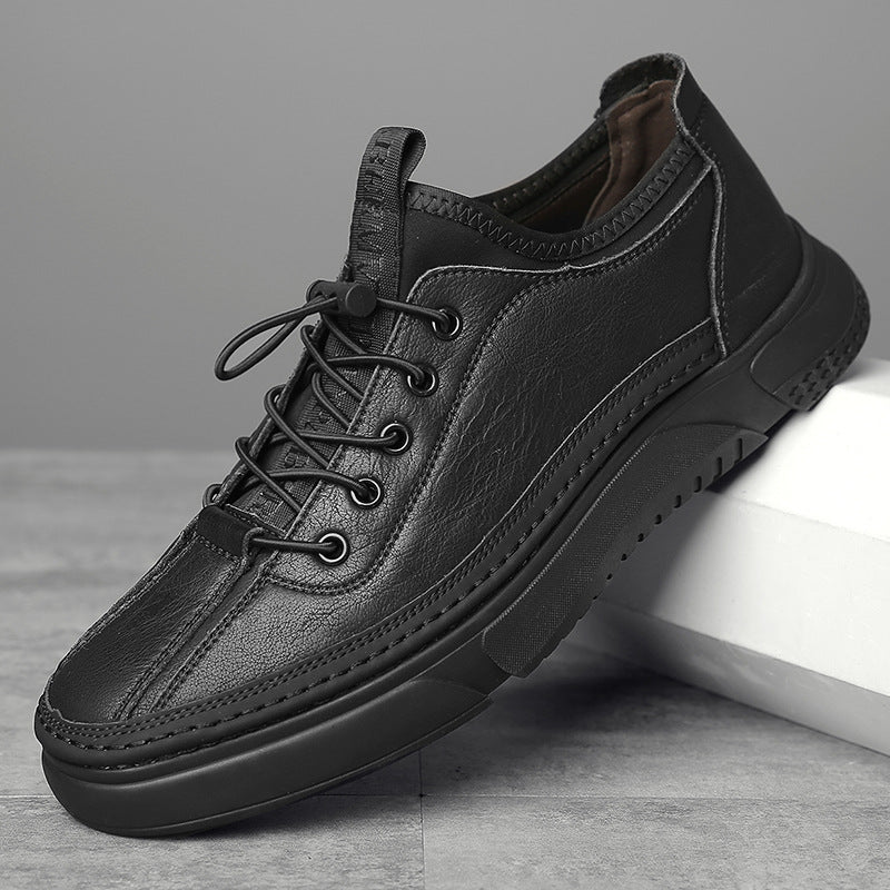 Spring/Summer New Casual Leather Shoes Men's Genuine Leather Sneakers Trendy Fashion Sports Men's Shoes Wholesale