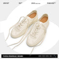 Retro Breathable First-Layer Cowhide Casual Sneakers 2024 Summer New Fashion Versatile White Shoes Men's Low-Top Trendy Shoes