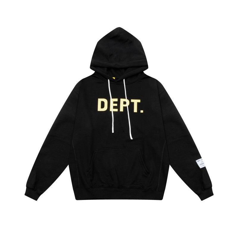 Gallery Dept Letter Printed High Street Terry Hoodie Autumn and Winter Loose High Street Hooded Sweatshirt for Men and Women Couples