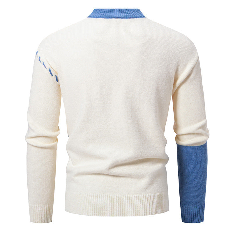 Sweater sweater men Amazon foreign trade cross-border sweater men's sweater personalized plus size inside men's wholesale