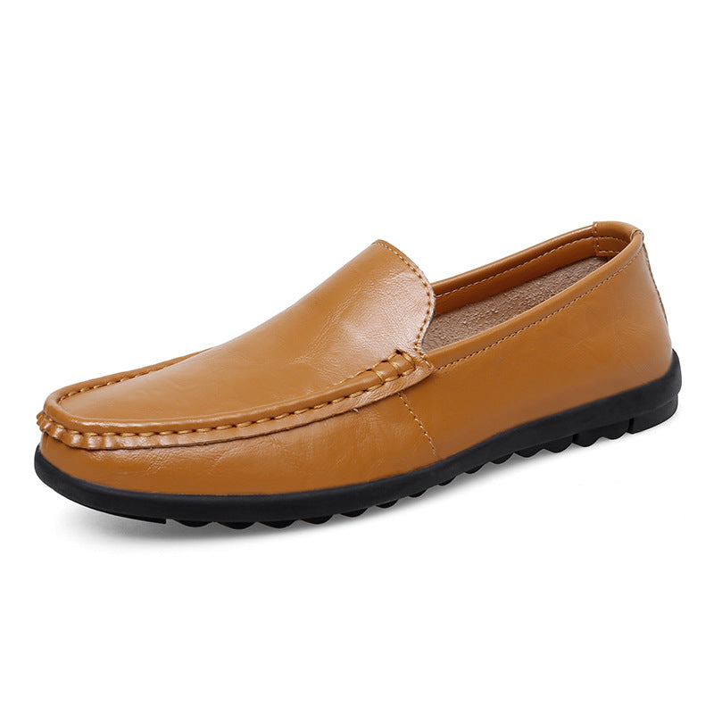 2026 Men's Trendy Loafers Slip-On Driving Shoes Autumn British Style Casual Leather Shoes Men's Internet Celebrity Shoes