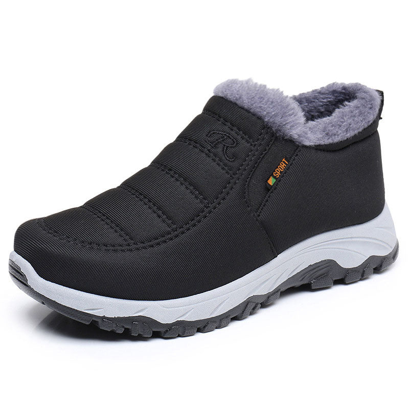 Cross-Border Snow Boots for Men and Women, Fashionable Cotton Boots, 2025 Thickeneded Warm Slip-On Cotton Boots, Comfortable Thick-Soled Boots