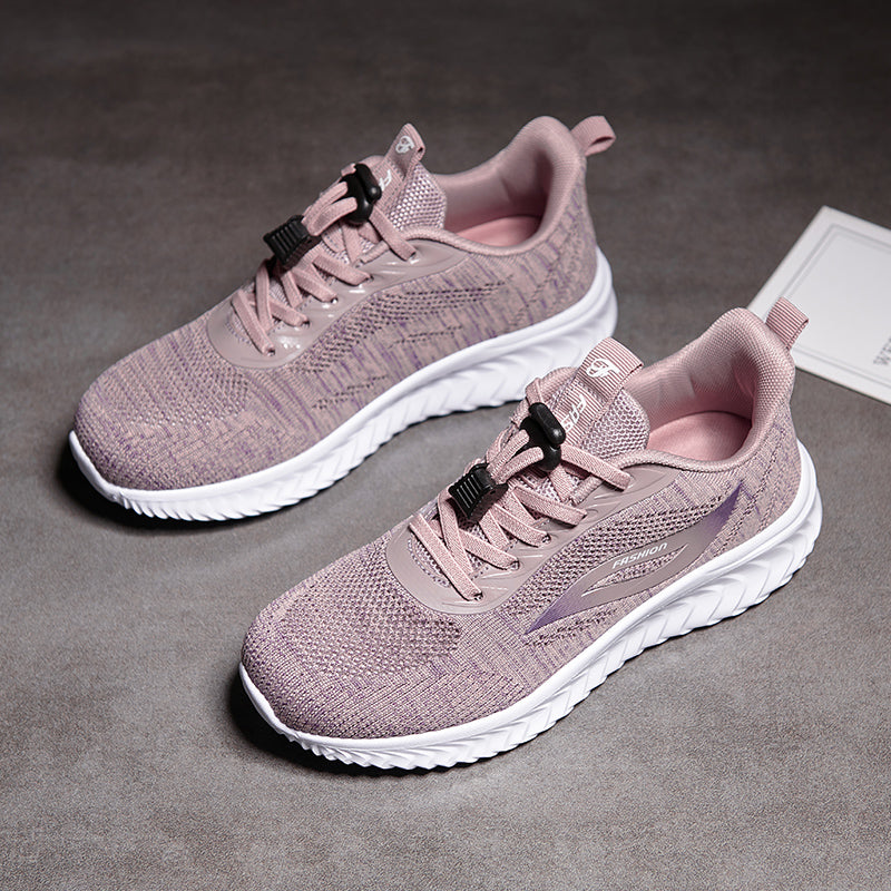 Soft-soled shoes for the elderly women's sports mother shoes 2024 one-step spring and summer middle-aged and elderly milk shoes walking shoes