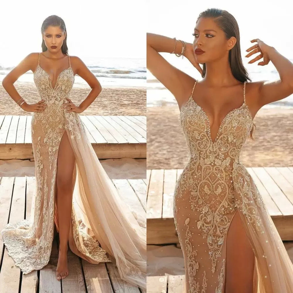 2025 Cross-Border Summer European and American Amazon Outer Women's Dress Ebay Suspender Sleeveless Mesh Cut Out Long Skirt