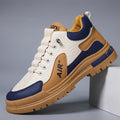 Men's Shoes with a High-End Feel, 2025 Autumn and Winter Men's High-Top Casual Shoes, Fleece-Lined Versatile Sneakers, Soft-Soled Student Shoes for Men