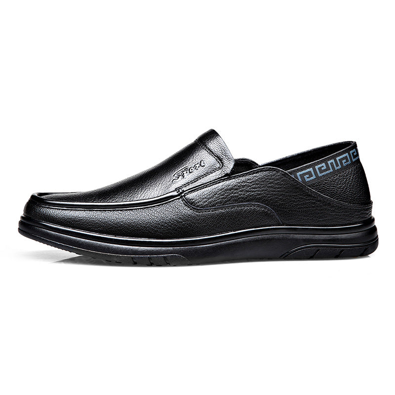 New Men's Sheepskin Pea Shoes Lazy Slip-on Loafers Men's Casual Soft Bottom Soft Leather Shoes for Men