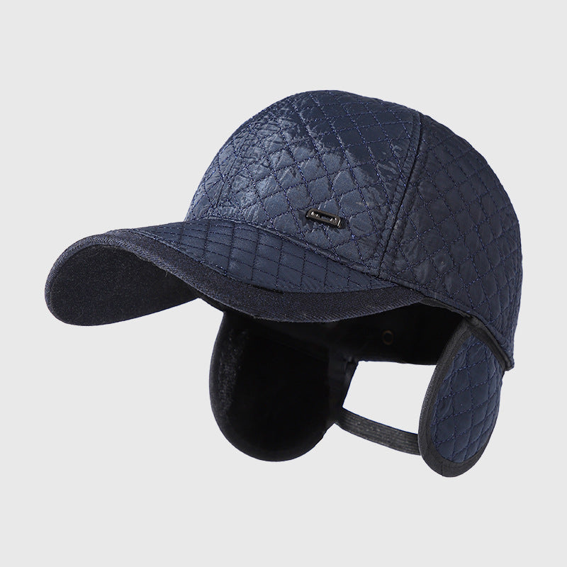 Winter Hats for Middle-Aged and Elderly Men, Dad's Warm Baseball Cap, Elderly Grandpa's Autumn and Winter Ear Protection Old Man's Cotton Hat