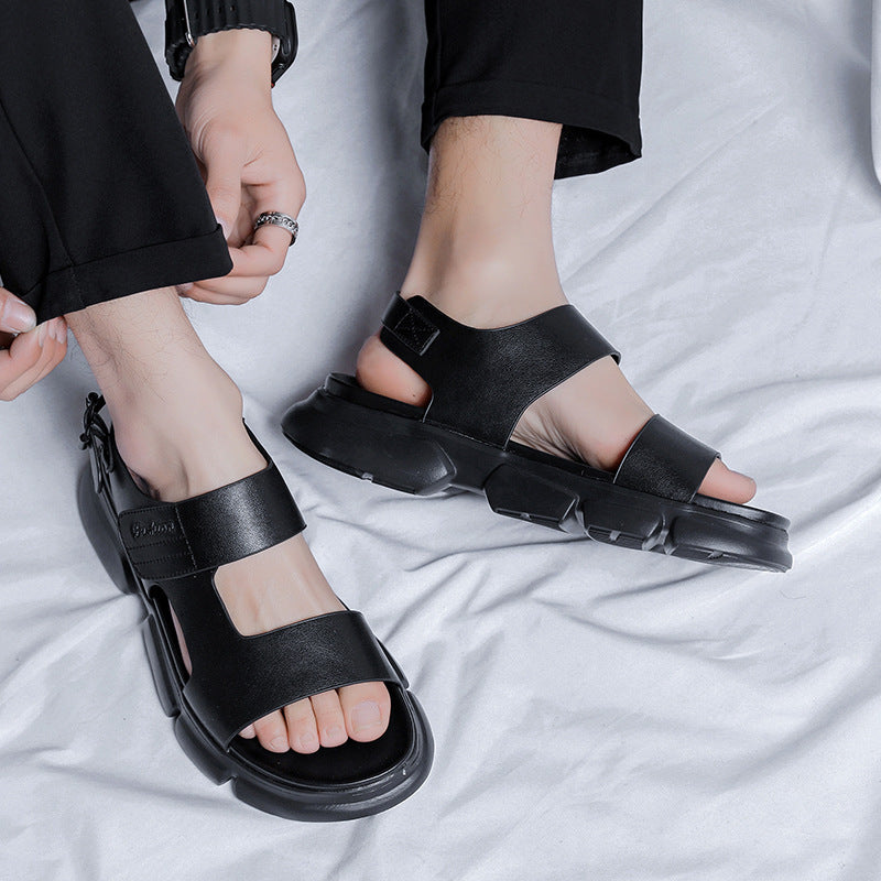 Roman Sandals Men's Summer Beach Shoes Men's Sports and Leisure Outerwear Men's Thick-Soled Sandals 4881-R