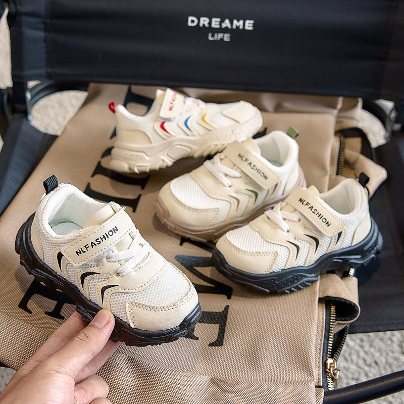 Children's Sports Shoes 2025 Autum New Girls' Lightweight Shock-Absorbing Outdoor Kidsren's Shoes Breathable Boys' Shoes
